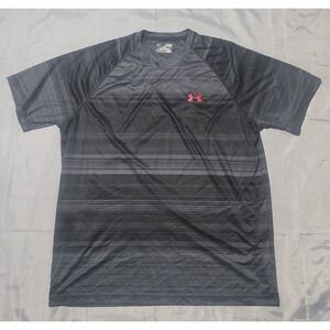 Under Armour UA Men's XL Heatgear Athletic‎ Tee  Black Gray Loose Fit T-Shirt